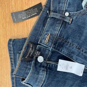 Banana Republic High-Rise Cropped Boot Jean, Size 10/30 Tall, dark denim